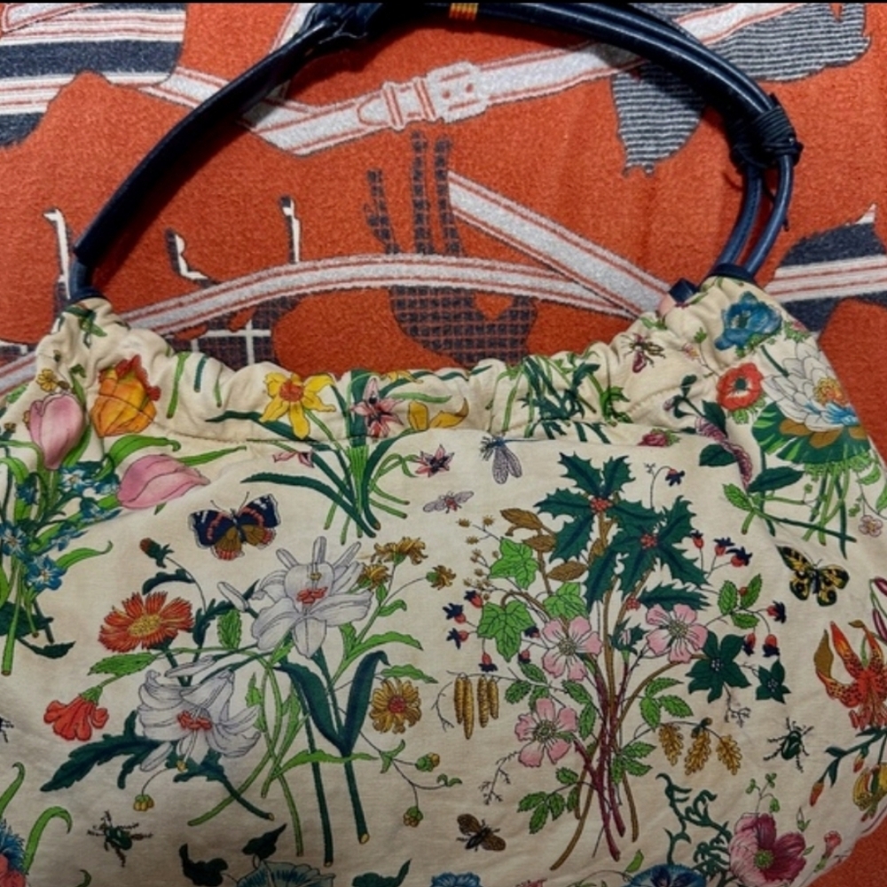 VINTAGE GUCCI ❤️🌟FLORA BAG ⭐️ - Picture 3 of 12